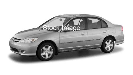 A sideview of a grey Honda Civic with &lsquo;Stock Photo&rsquo; text overtop.