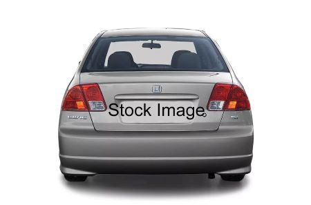 L&rsquo;arri&egrave;re-plan d&rsquo;une Honda Civic grise avec le texte &laquo; Stock Image &raquo; par-dessus.