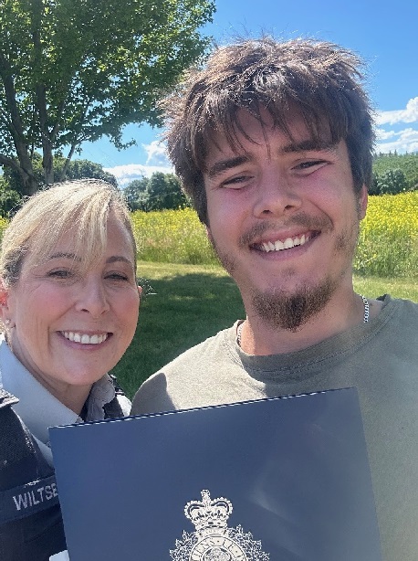 Mr. Froese accepting his award