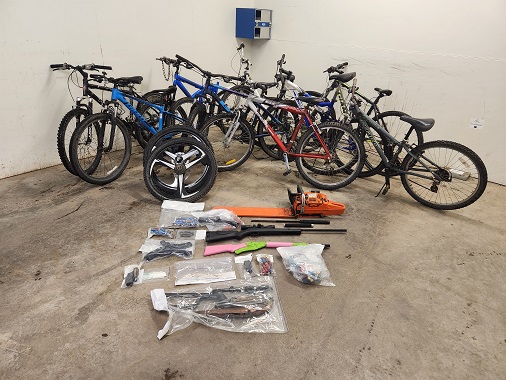 Bicycles, guns and illicit drugs