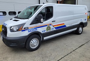 V&eacute;hicule de police utilis&eacute; pour l&rsquo;activit&eacute; 