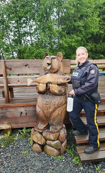Photo of Cst. Sam Haldane in uniform.