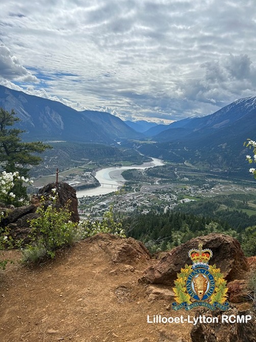 Pictured is the view from the popular "Red Rock" hike near Lillooet. 