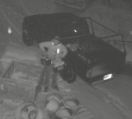 Suspect and pickup truck