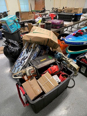 Picture of some tools and goods