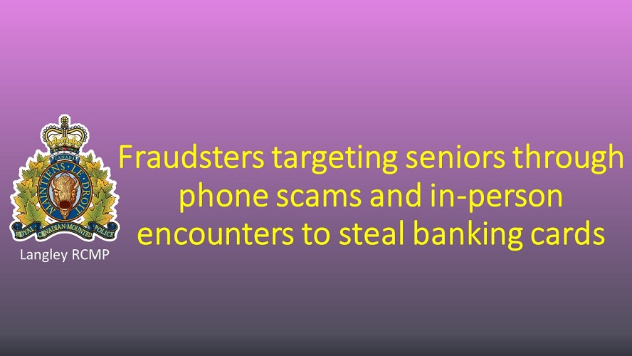 Photo of title page with Langley RCMP and RCMP Crest