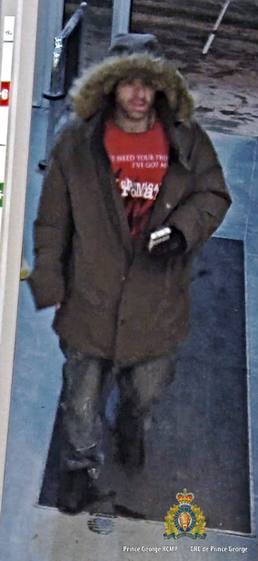 Photo of the male suspect
