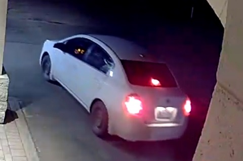 Image of white four door sedan 