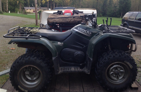 Photo of stolen ATV