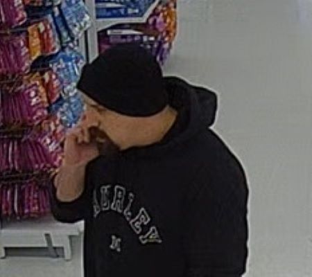 Side image of suspect.