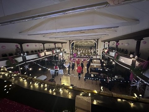 Decorated community hall