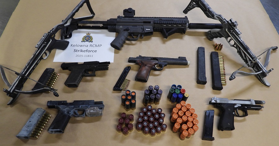 Seized weapons 
