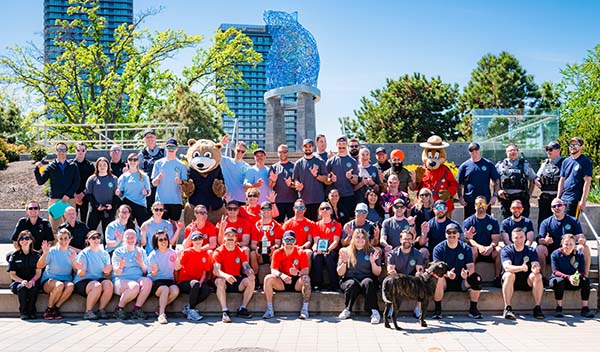 Group photo of all participants of the First Responder Mental Health Games
