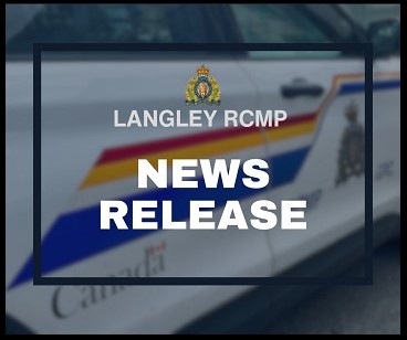 Banner page stating Langley RCMP News Release