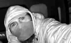 Photo of the suspect&rsquo;s face taken from the video surveillance