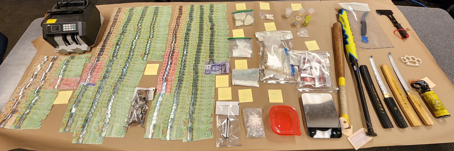 Money drugs and paraphernalia 