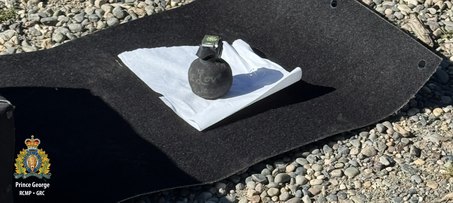 Photo of a seized hand grenade