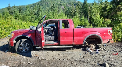 Photo of stolen red F-150