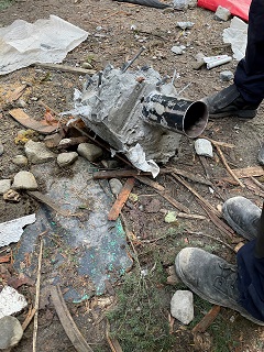 concrete locking device used by protester