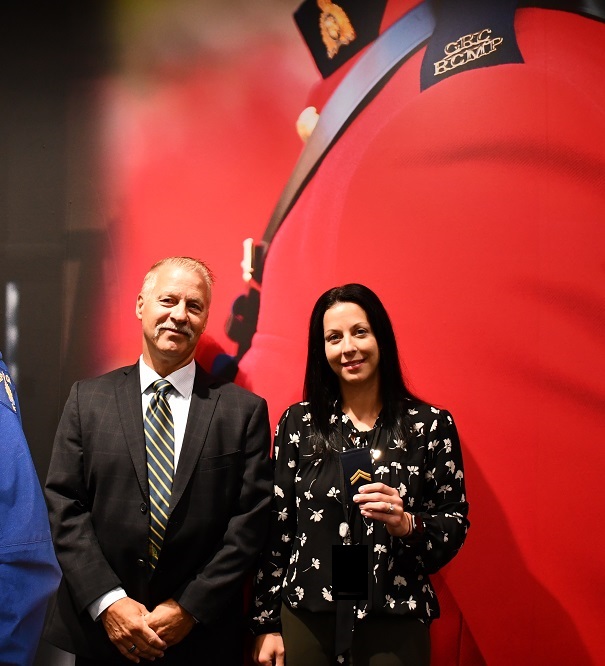 Ret. Staff Sergeant Mark Groulx with his Daughter Cpl. Meghan Groulx
