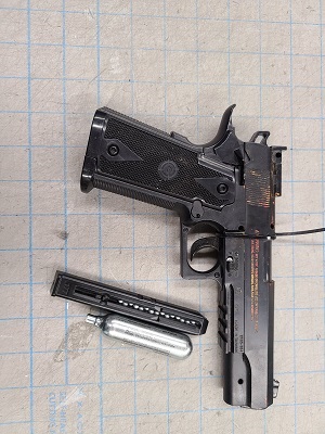 Seized airsoft pistol