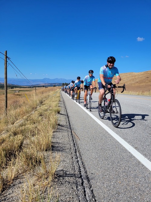 photo of cops for kids riders on highway
