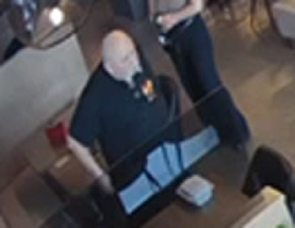 Still image of surveillance video of alleged suspect