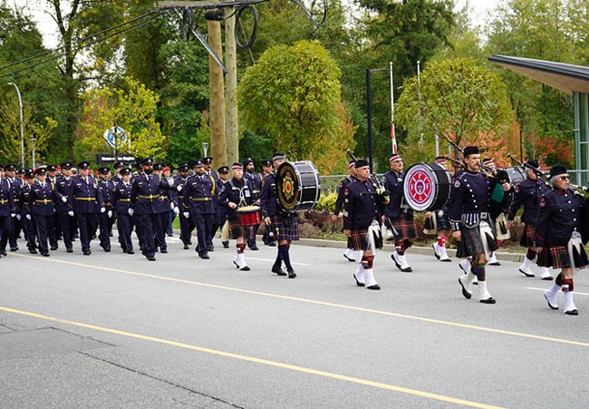 Partner policing partner pipe bands