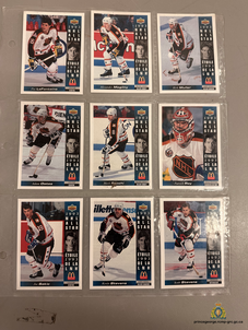 Photo of the recoverred hockey cards