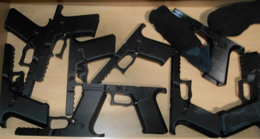 Drawer full of 3D printed pistol grips