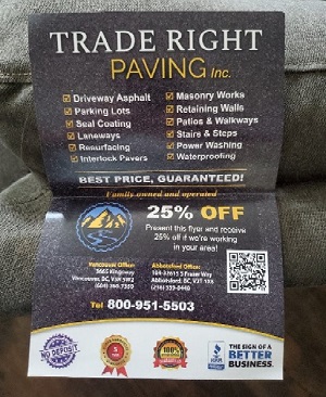 Business card used by fraudsters 