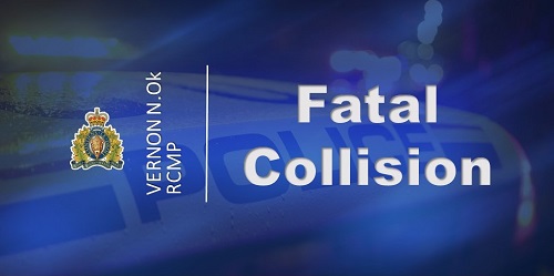 stock image  blue background fatal collision in text