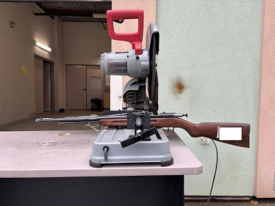 Local destruction of seized firearms in 