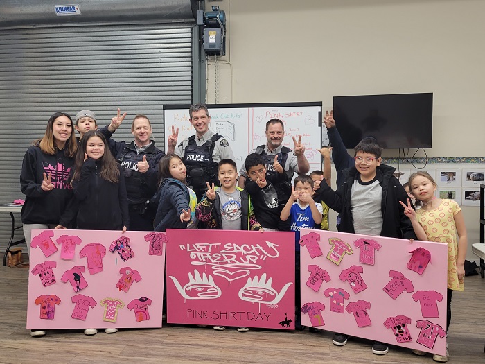 Esquimalt First Nation students