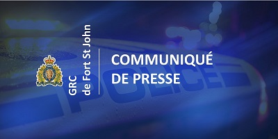 Banni&egrave;re bleue du communiqu&eacute; de presse de la GRC